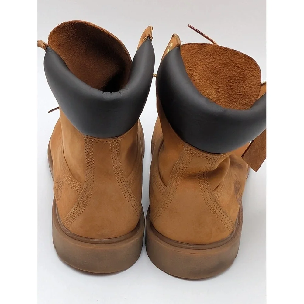 Timberland Boots Mens 10 Wheat 6-Inch Premium 18094 Waterproof Nubuck Workwear